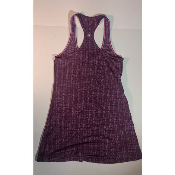 Lululemon Racerback Tank Top Purple Space Dye Sz 6 Yoga Gym Activewear - Picture 3 of 5